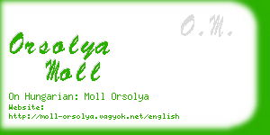 orsolya moll business card